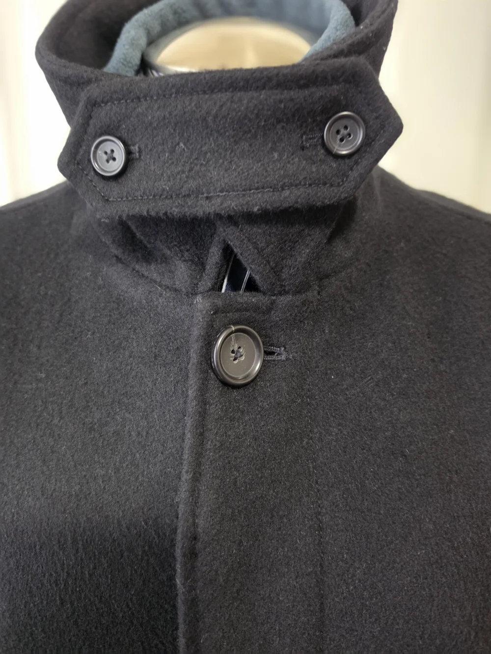J. Crew Men's Black Westboune Topcoat-pre Owned